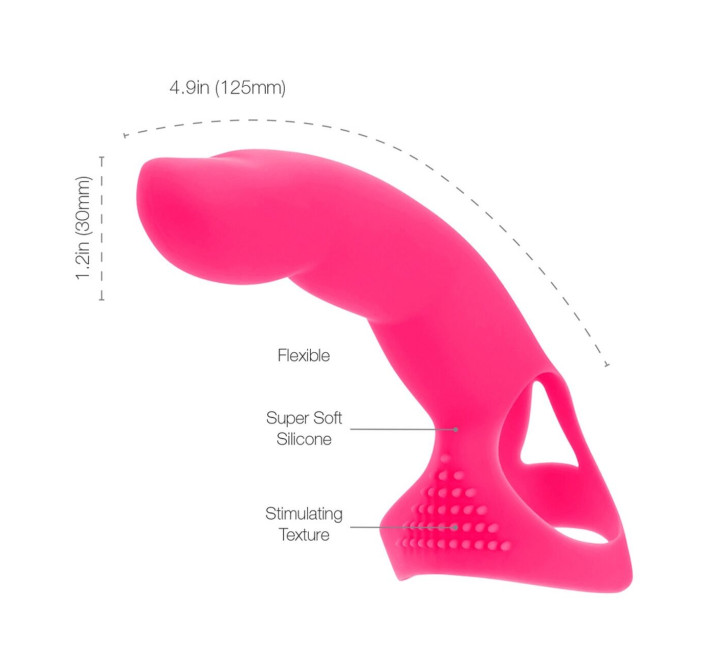 Насадка на палець Simple&True Extra Touch Finger Dong Рожева