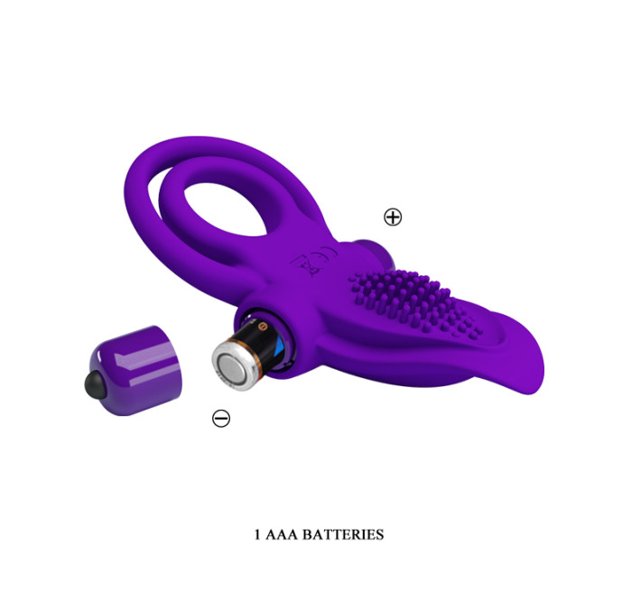 Эрекционное кольцо Pretty Love Vibrant Penis Ring Purple
