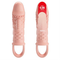 Насадка на член Pretty Love Cecelia Vibrating Penis Sleeve Flesh
