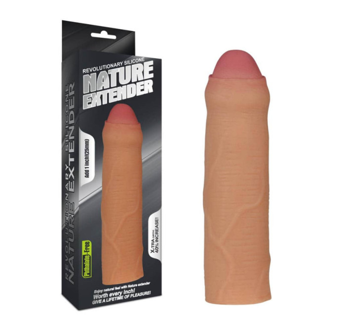 Насадка на член LoveToy Revolutionary Silicone Nature Extender Add 1 Flesh 139