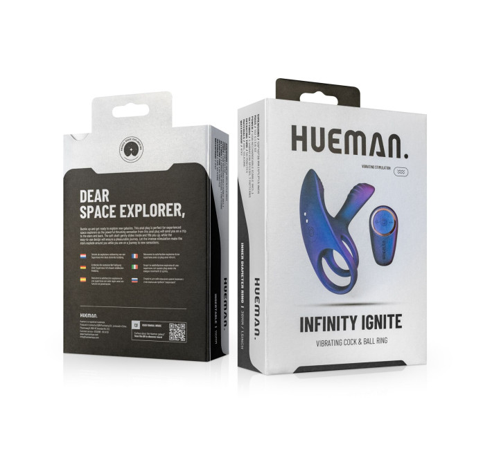 Ерекційне віброкільце Hueman - Infinity Ignite Vibrating Cock Ring