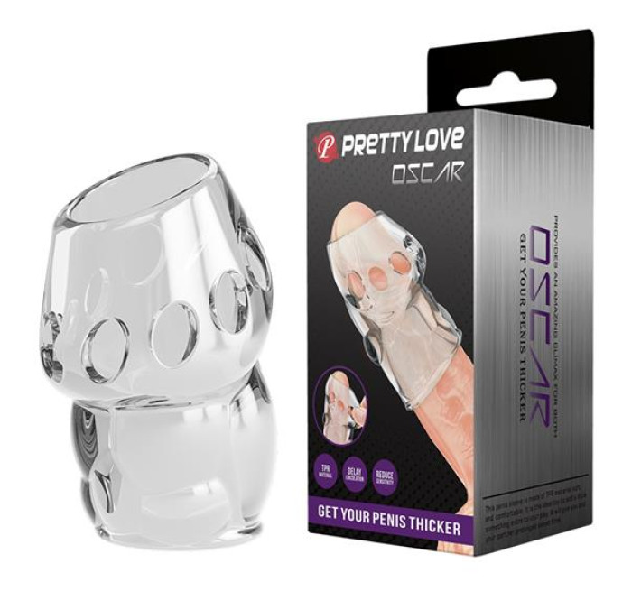 Насадка на член Pretty Love Oskar Penis Thicker Transparent