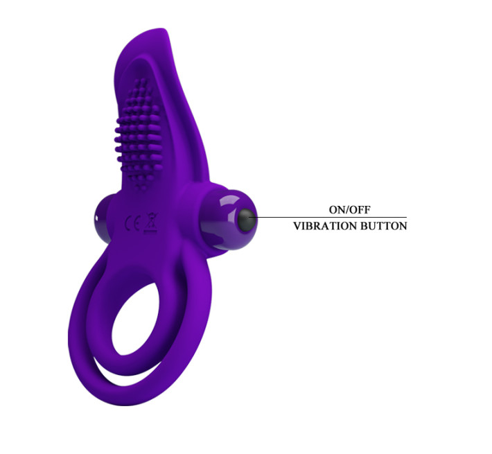 Эрекционное кольцо Pretty Love Vibrant Penis Ring Purple