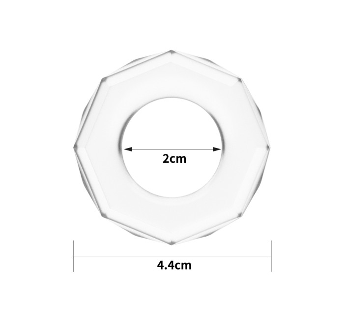 Эрекционное кольцо LoveToy Power Plus Cockring 4 Прозрачное