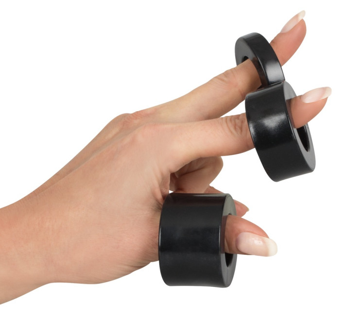 Ерекційні кільця Rebel Ball Stretching Kit Чорні
