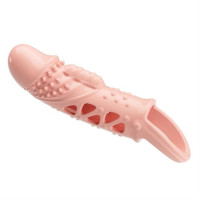Насадка на член Pretty Love Cecelia Vibrating Penis Sleeve Flesh