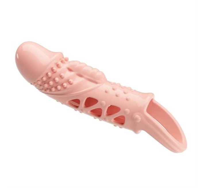 Насадка на член Pretty Love Cecelia Vibrating Penis Sleeve Flesh