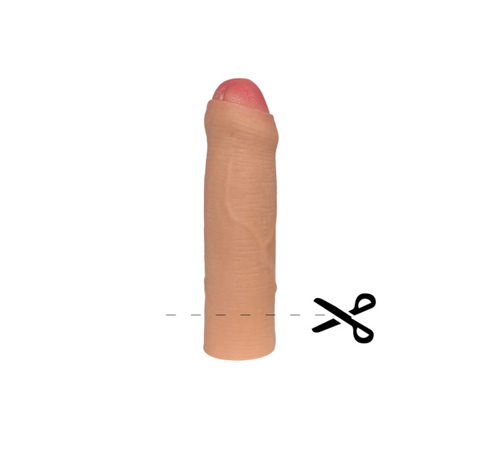 Насадка на член LoveToy Revolutionary Silicone Nature Extender Add 1 Flesh 139