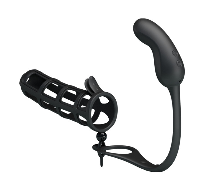 Насадка на член Pretty Love Hercules Penis Sheath Черная BI0556