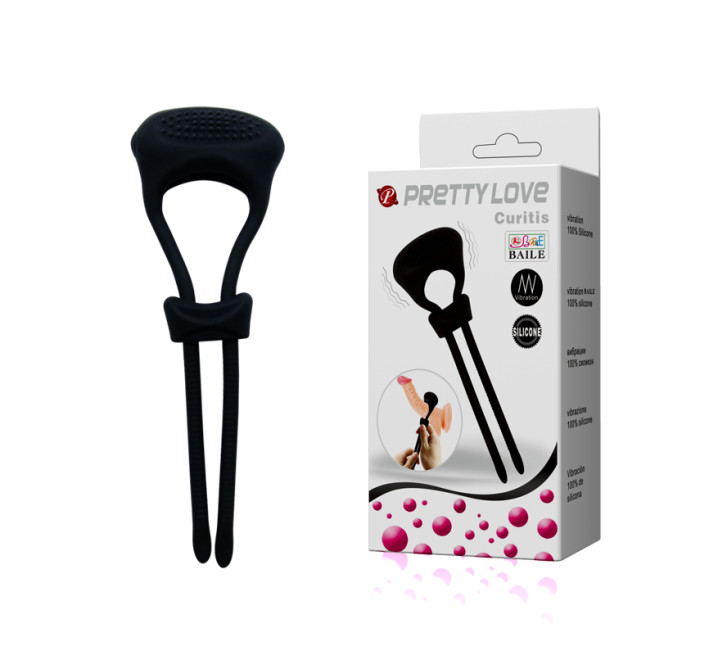 Эрекционная петля Pretty Love Curitis Penis Loop Black