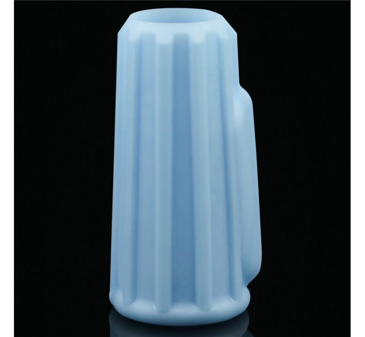 Насадка на член LoveToy Vibrating Ridge Knights Ring Blue