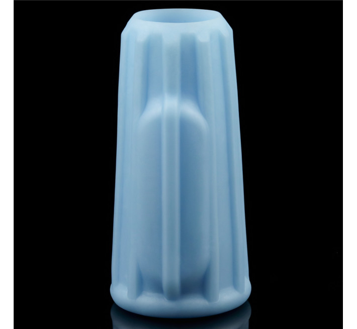 Насадка на член LoveToy Vibrating Ridge Knights Ring Blue