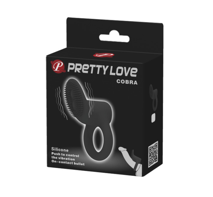 Эрекционное кольцо Pretty Love Cobra Penis Ring Black