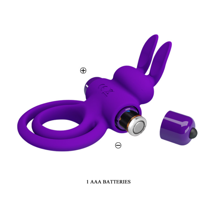 Эрекционное кольцо Pretty Love Vibrant Penis Ring 3 Фиолетовое
