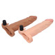 Удлиняющая насадка на пенис LoveToy Pleasure Extender Sleeve Vibro Телесная 056