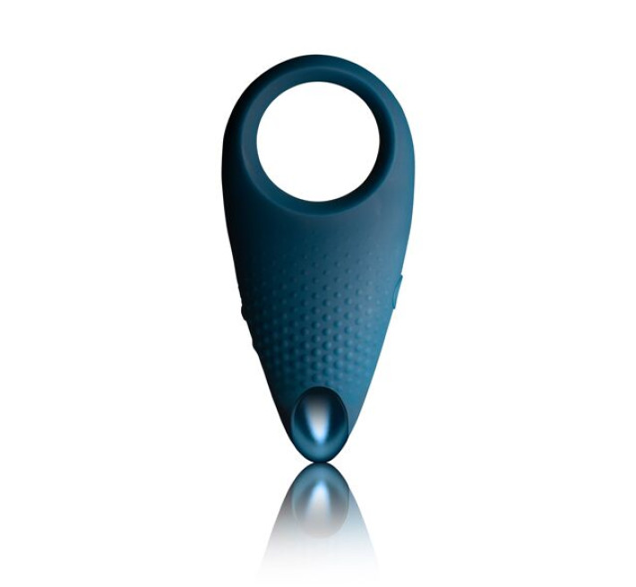 Эрекционное кольцо с вибрацией Rocks Off Empower Голубое