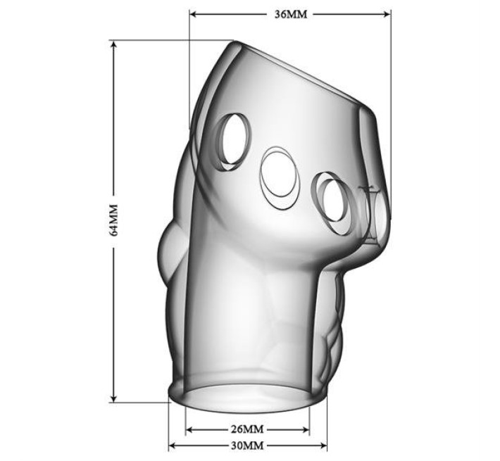 Насадка на член Pretty Love Oskar Penis Thicker Transparent