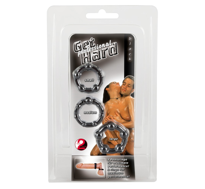 Эрекционные кольца You2Toys Get Hard Черные