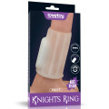 Насадка на член LoveToy Vibrating Ridge Knights Ring White