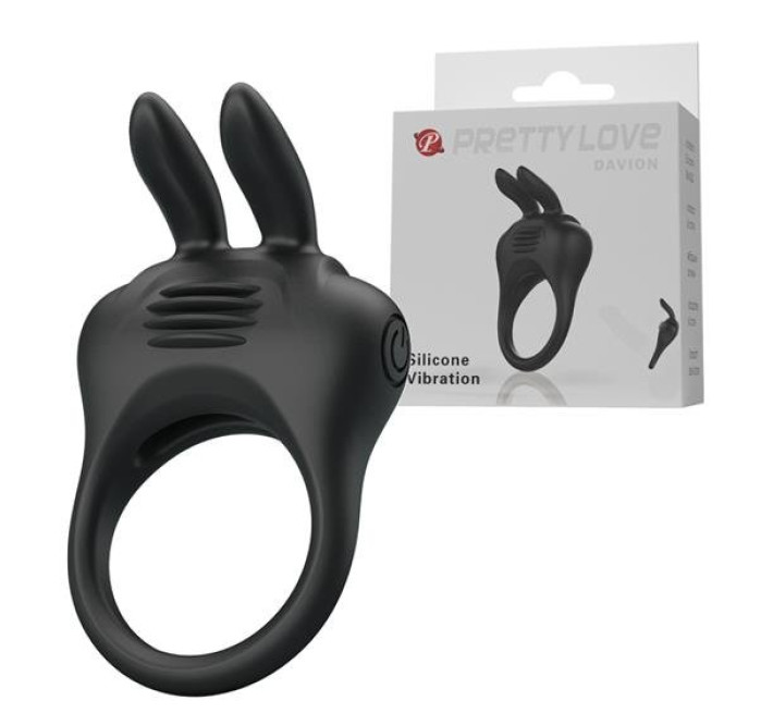 Эрекционное кольцо Pretty Love Davion Penis Ring Black