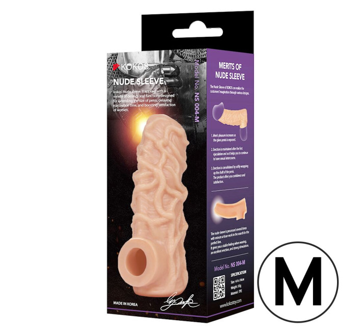 Насадка на член Kokos Nude Sleeve NS 004 M