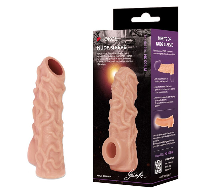 Насадка на член Kokos Nude Sleeve NS 004 M