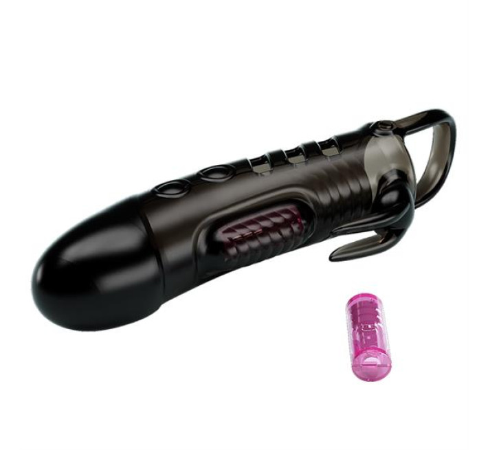 Насадка на член Pretty Love Sloane Vibrating Penis Sleeve Black