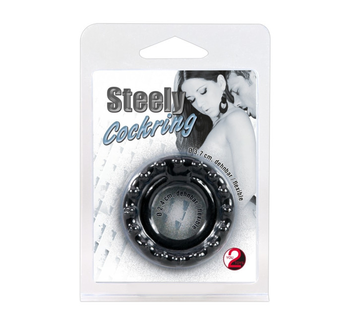 Эрекционное кольцо You2Toys Steely Cockring Black