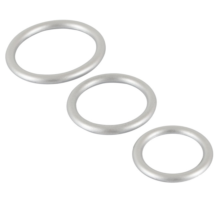 Набір ерекційних кілець You2Toys Metallic Silicone Cock Ring Set