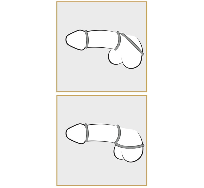 Набір ерекційних кілець You2Toys Metallic Silicone Cock Ring Set