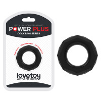 Ерекційне кільце LoveToy Power Plus Cockring 4 Чорне Ерекційне кільце LoveToy Power Plus Cockring 4 Чорне
