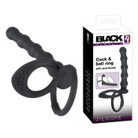 Насадка для подвійного проникнення Black Velvets Cock & Ball Ring