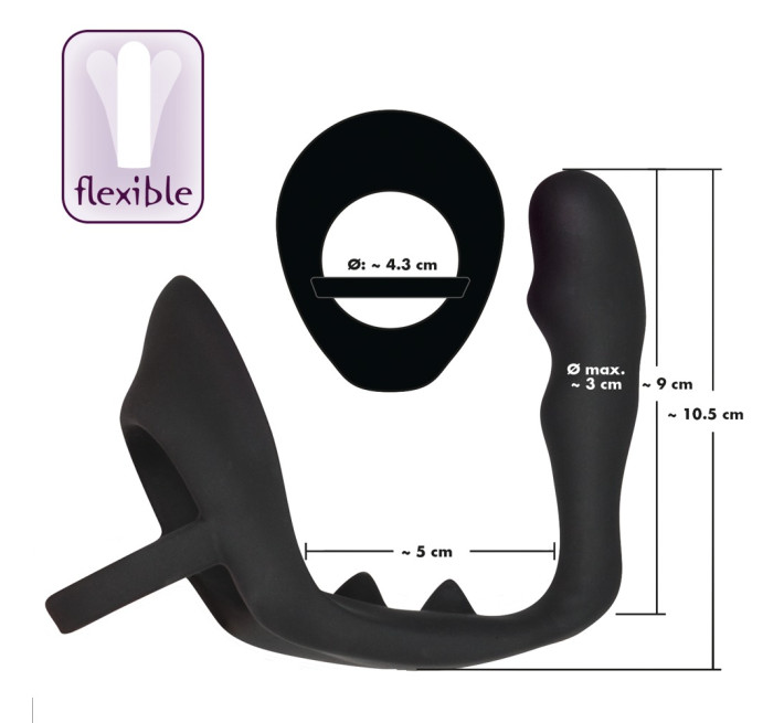 Стимулятор Black Velvets Titanmen Nite Stix Чорний