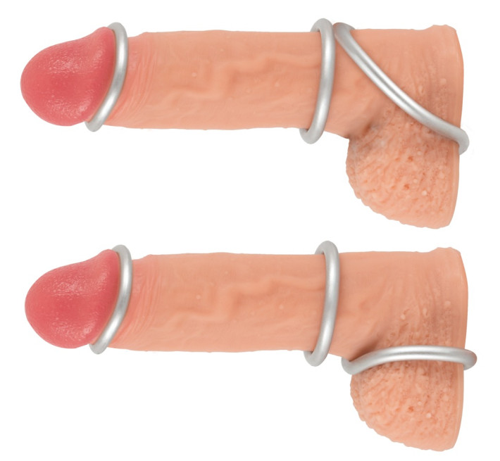 Набір ерекційних кілець You2Toys Metallic Silicone Cock Ring Set