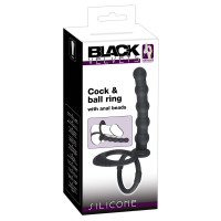 Насадка для подвійного проникнення Black Velvets Cock & Ball Ring