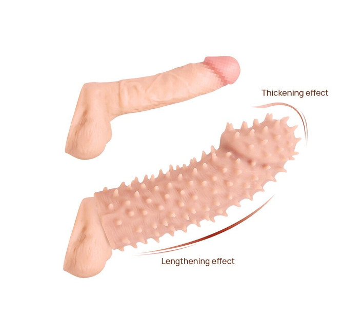 Насадка на член Kokos Extreme Sleeve ES.07 размер M, утолщающая, стимуляция точки G