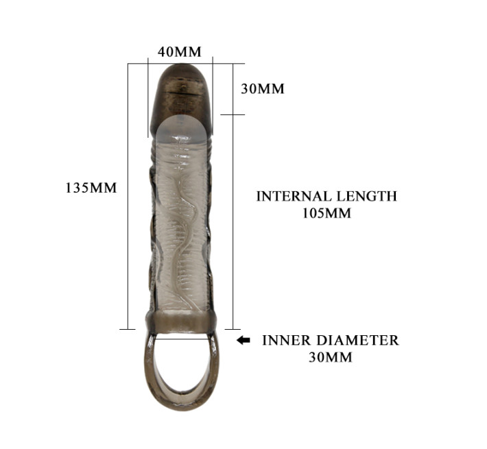 Насадка на пеніс LyBaile Penis extended Sleeve On-contact vibration on top