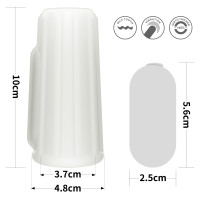 Насадка на член LoveToy Vibrating Ridge Knights Ring White