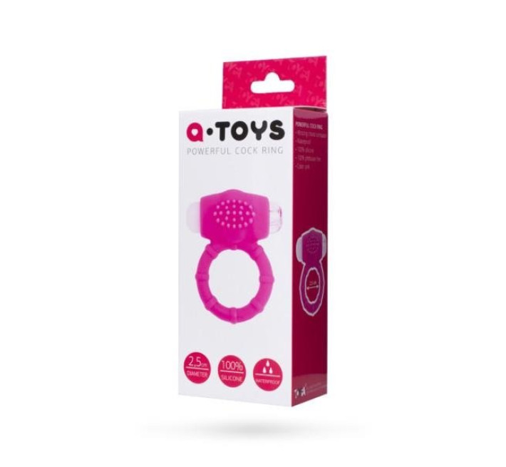 Кільце ерекційне Toyfa A-TOYS 769001 Penis Vibroring Рожеве
