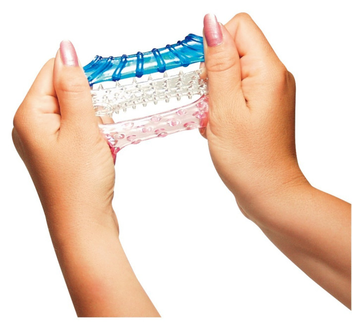 Насадки на член You2Toys Tokio Рожева/Синя