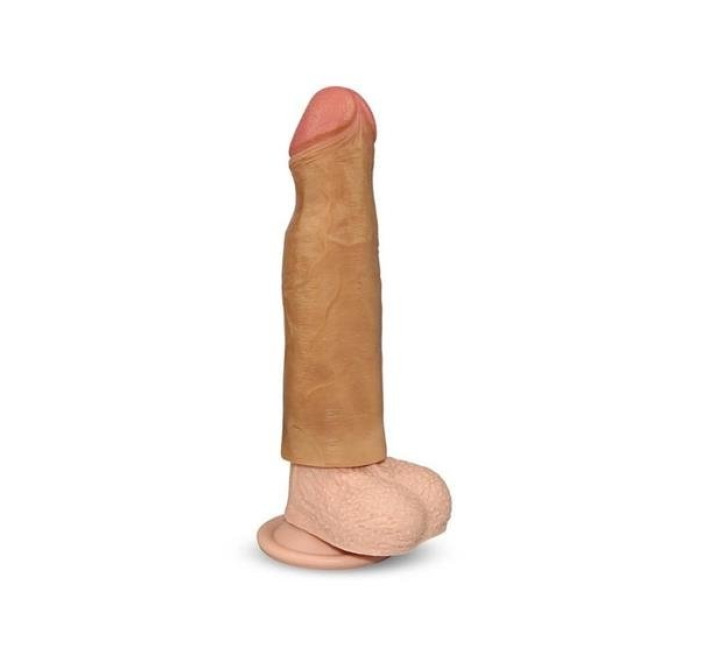Насадка на член LoveToy Revolutionary Silicone Nature Extender Add 2 Brown 142