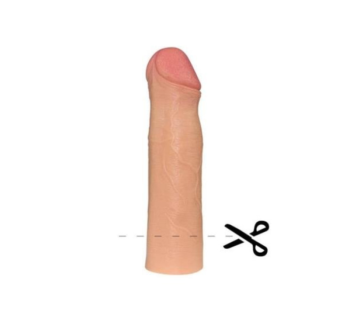 Насадка на член LoveToy Revolutionary Silicone Nature Extender Add 2 Brown 142