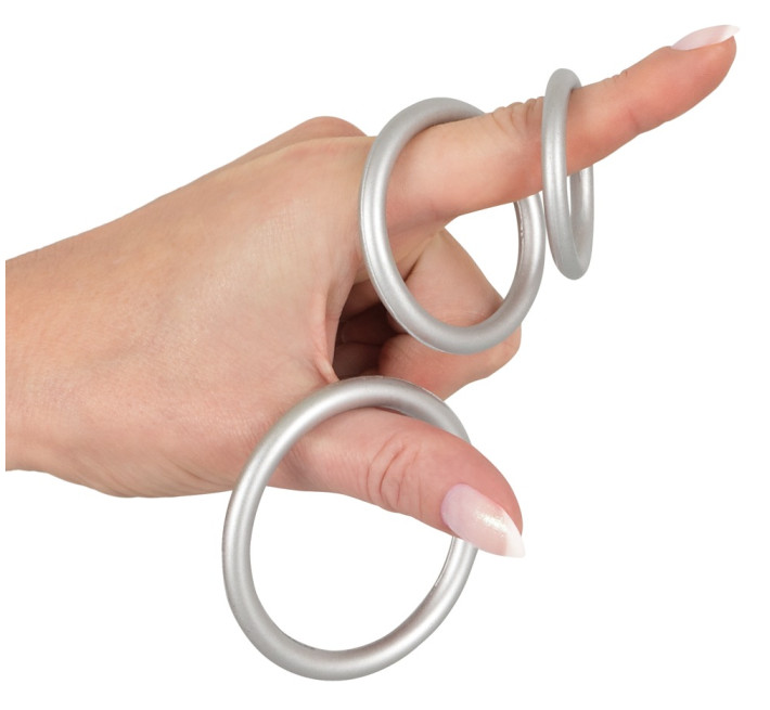 Набір ерекційних кілець You2Toys Metallic Silicone Cock Ring Set