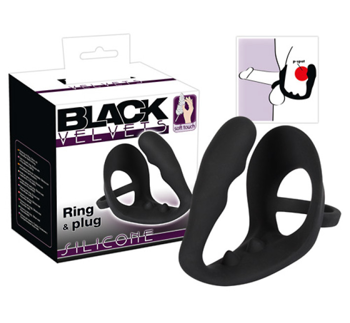 Стимулятор Black Velvets Titanmen Nite Stix Чорний