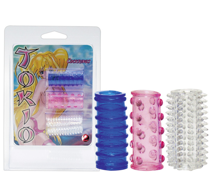 Насадки на член You2Toys Tokio Рожева/Синя