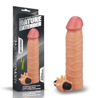 Насадка на член LoveToy Nature Extender Add 1.5 Тілесна LV414100