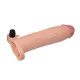 Подовжуюча насадка на пеніс LoveToy Pleasure Extender Sleeve Vibro Flesh LVTOY059