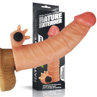 Насадка на член LoveToy Nature Extender Add 1.5 Тілесна LV414100