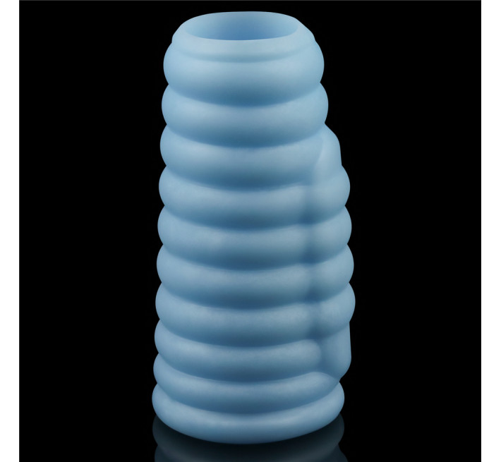 Насадка на член LoveToy Vibrating Wave Knights Ring Blue