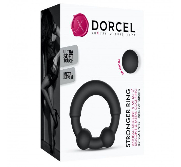 Кільце ерекційне з металевими вставками Marc Dorcel STRONGER RING